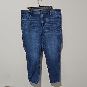 American Eagle Outfitters Blue Skinny Jeans Hi- Rise